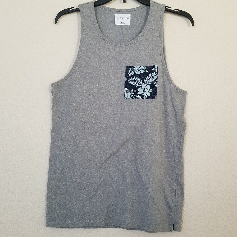 On the Byas Tank Pacsun Men's Small Pocket Gray